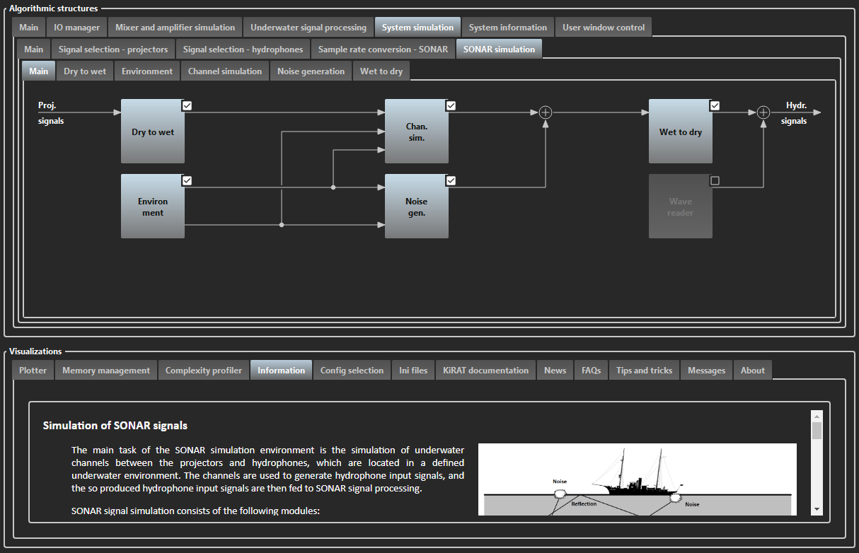 system simulation sonar